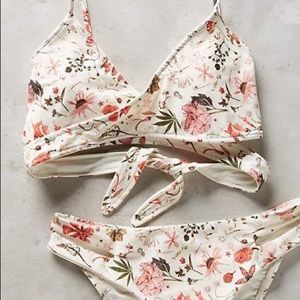 L SPACE Liberty Floral Criss Cross Wrap Bikini